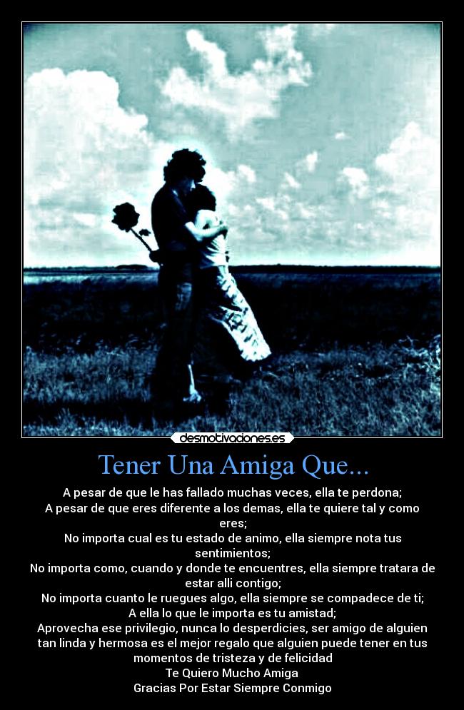 Tener Una Amiga Que... -