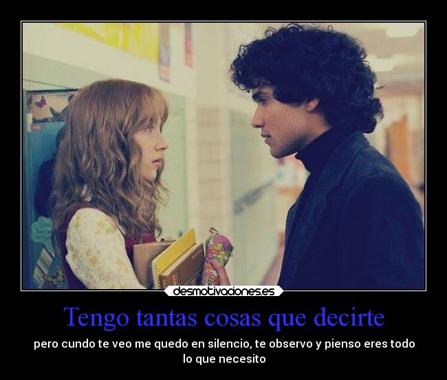 Tengo tantas cosas que decirte - 