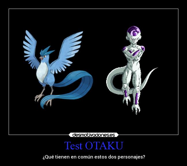 carteles anime pokemon articuno crossover dragon ball freezer test desmotivaciones