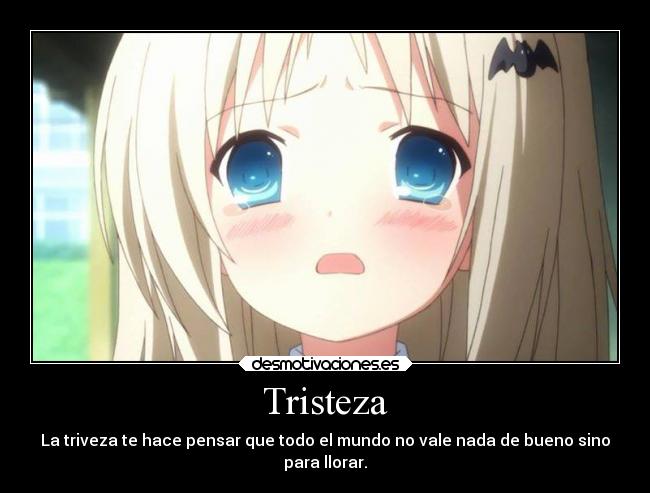 carteles tristeza anime debilidad desmotivaciones mundo tristeza little busters refrain desmotivaciones