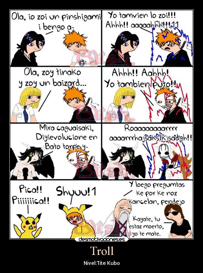 carteles anime alegria graciosas humor bleach desmotivaciones