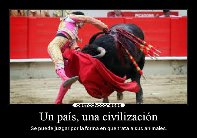 Un país, una civilización - Se puede juzgar por la forma en que trata a sus animales.