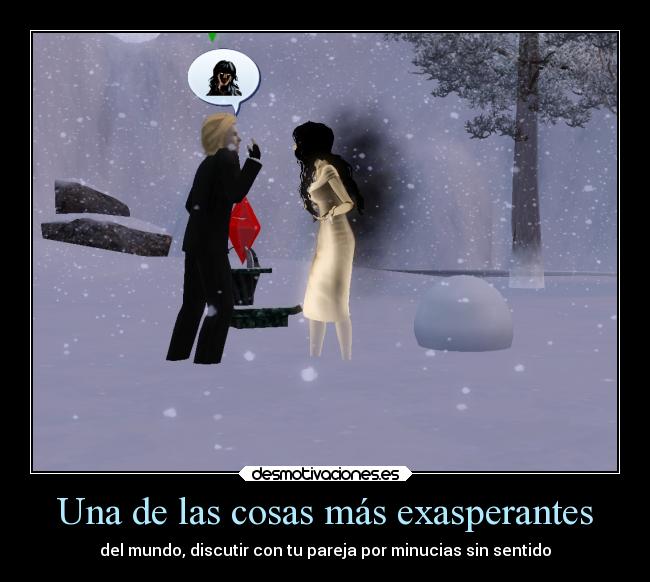 Una de las cosas más exasperantes - del mundo, discutir con tu pareja por minucias sin sentido