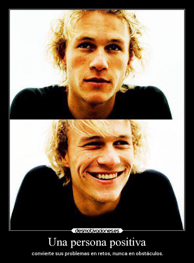 Una persona positiva - 