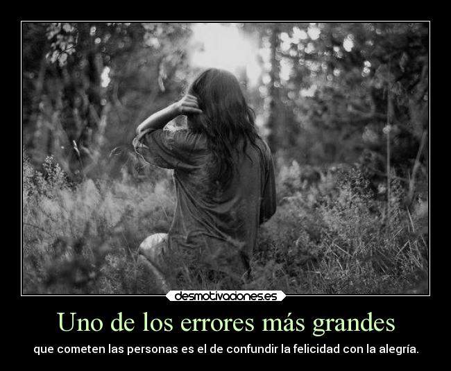 Uno de los errores más grandes - 