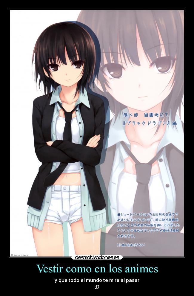 Vestir como en los animes -
