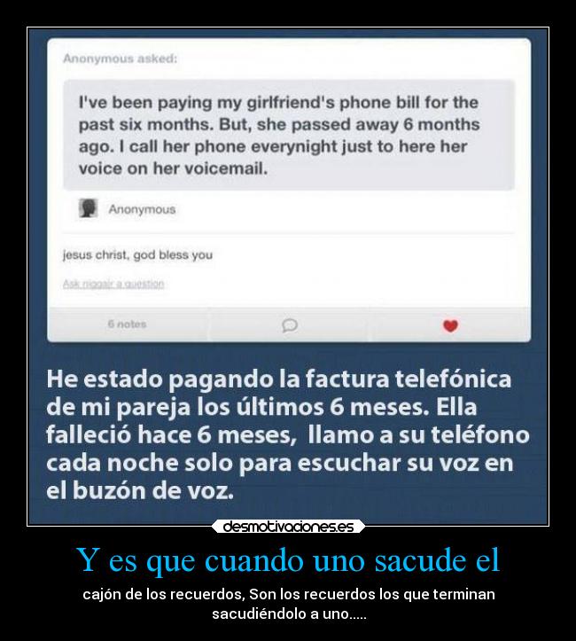 Y es que cuando uno sacude el -