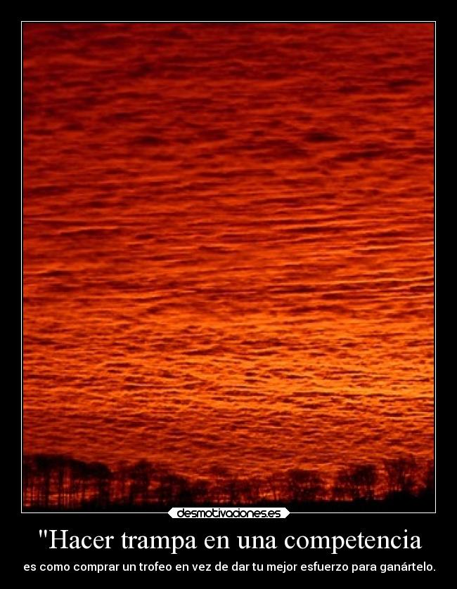 Hacer trampa en una competencia - 