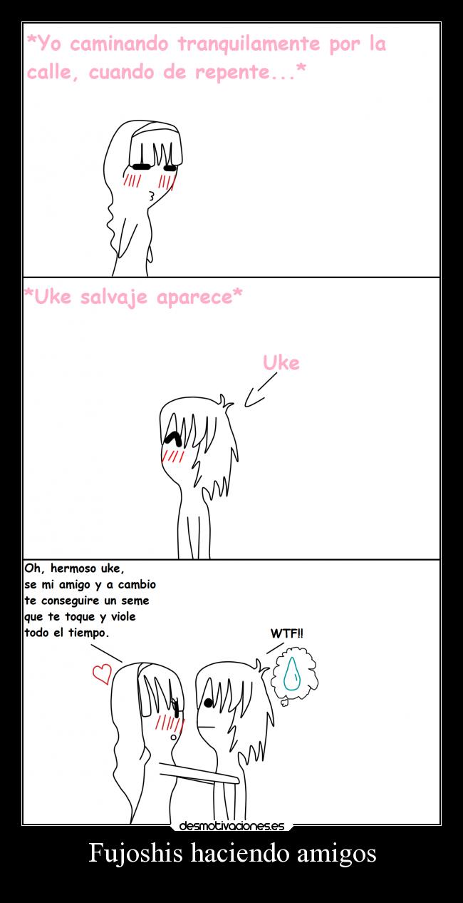 Fujoshis haciendo amigos -