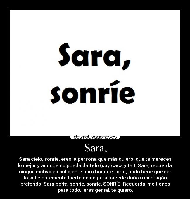 Sara, - 