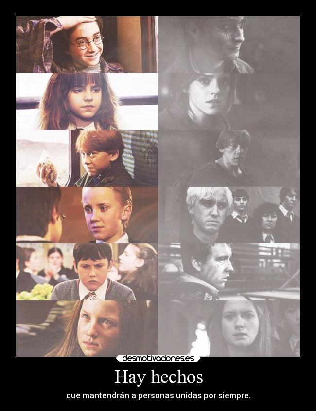 Hay hechos - que mantendrán a personas unidas por siempre.