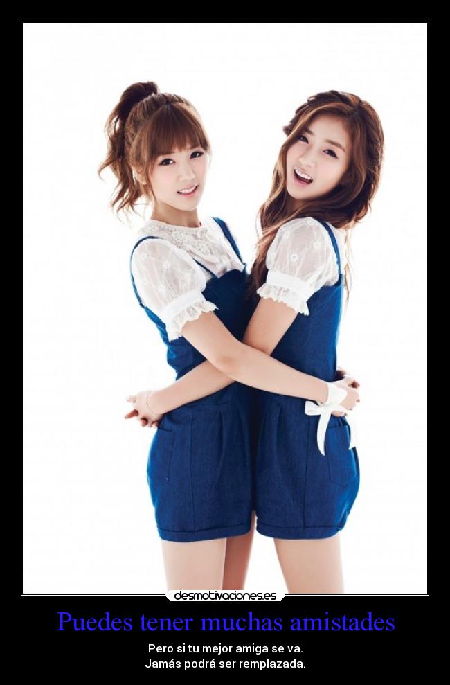 Puedes tener muchas amistades -