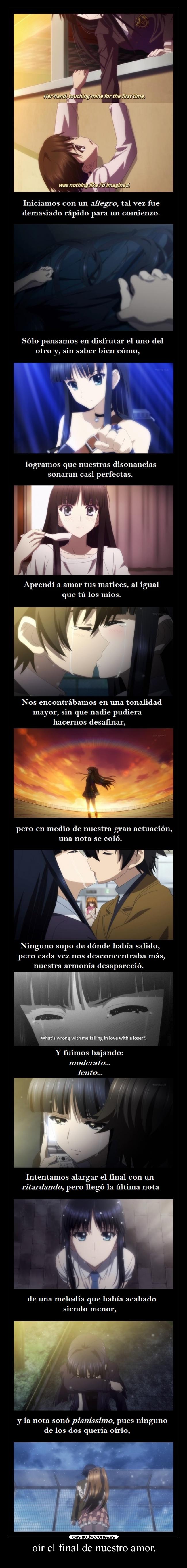 carteles amor anime amor white album lll touma kazusa llll muwigaraklan kitahara haruki nanana desmotivaciones