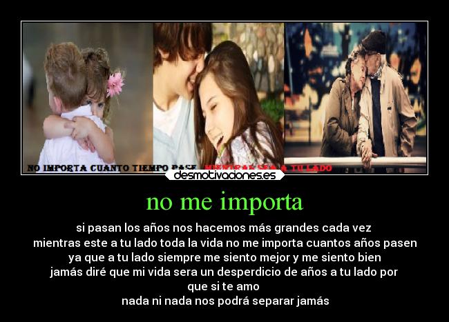 no me importa -