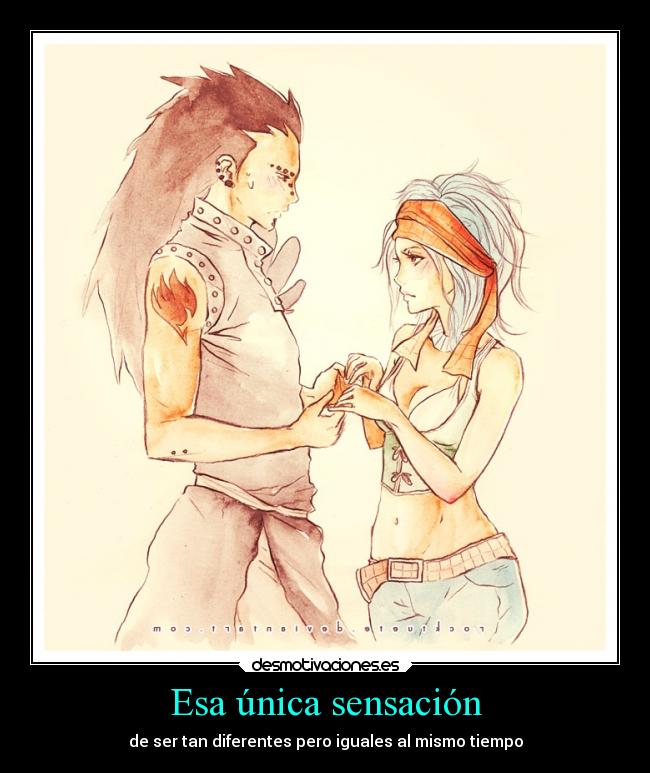 Esa única sensación -