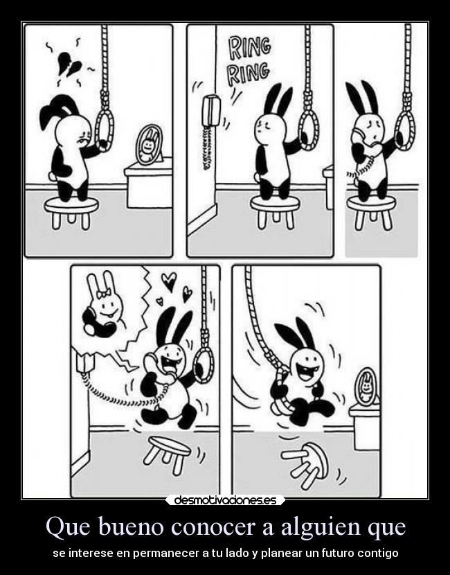 Que bueno conocer a alguien que - 