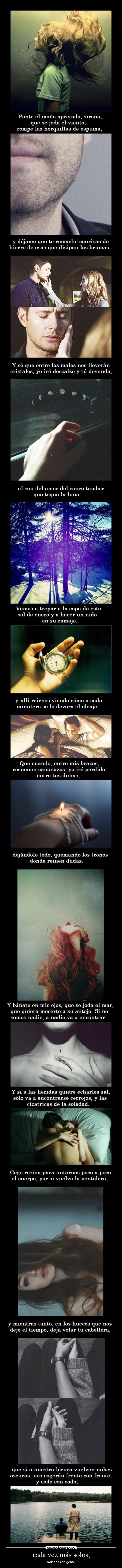 cada vez más solos, -