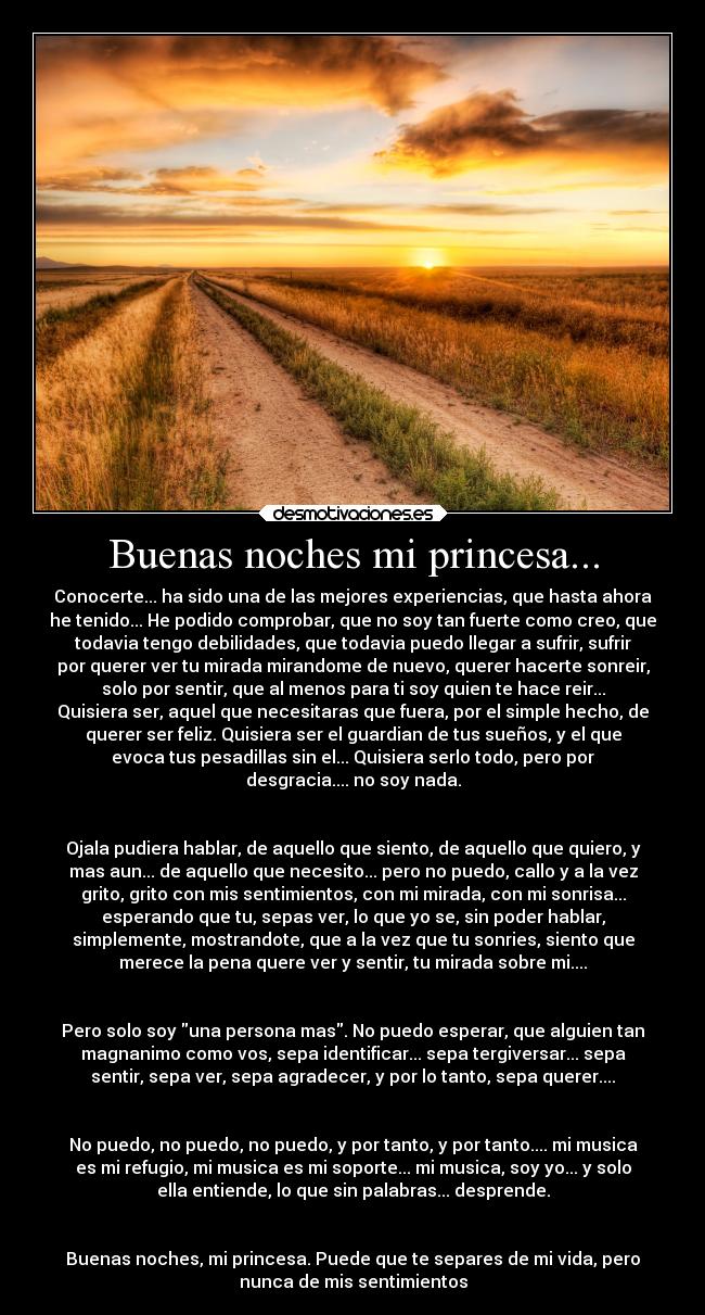 Buenas noches mi princesa... - 