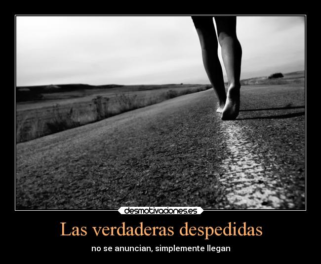Las verdaderas despedidas -