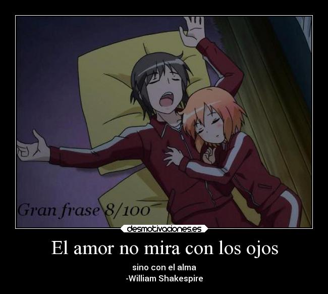 El amor no mira con los ojos -