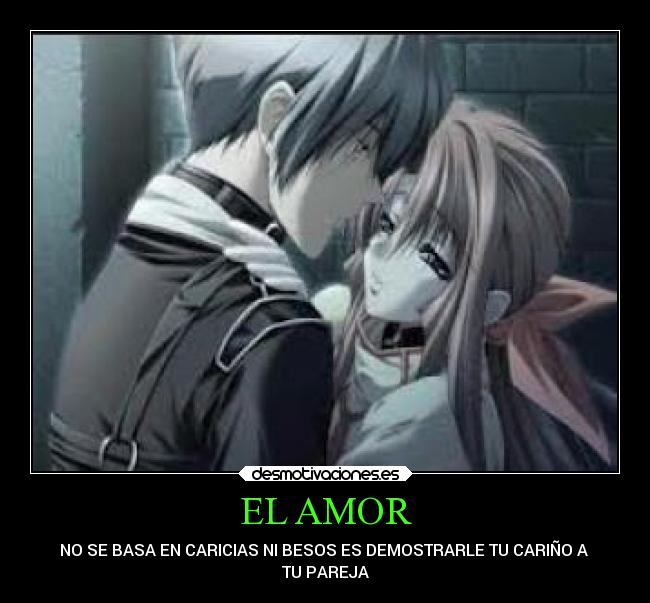 carteles amor amor son palabras echos desmotivaciones