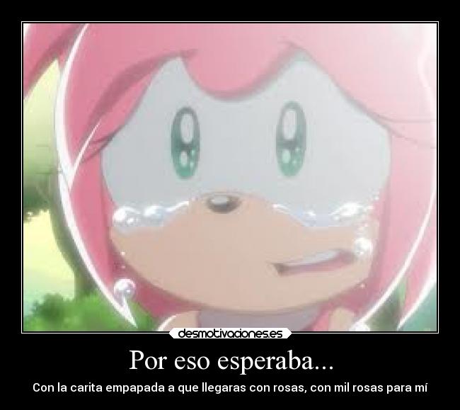 Por eso esperaba... -