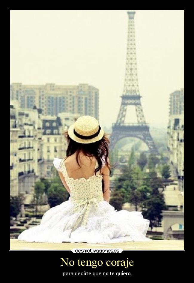 No tengo coraje -