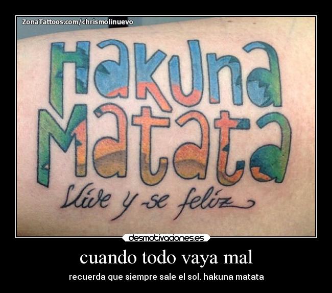 cuando todo vaya mal -