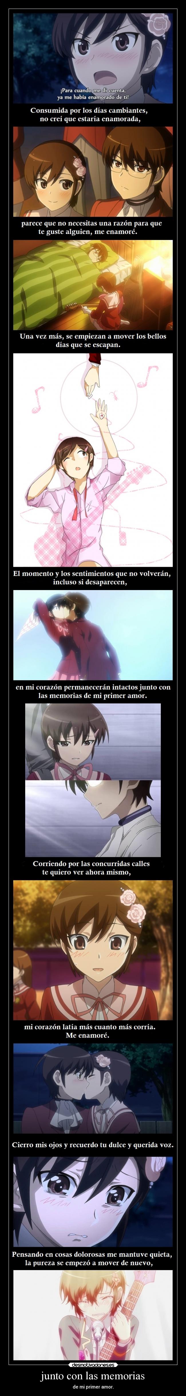 carteles anime amor kami nomi twgok lll muwigaraklan llll chihiro lllll dedicado kuperman desmotivaciones