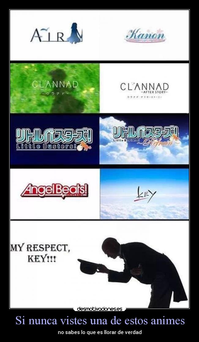 Si nunca vistes una de estos animes - no sabes lo que es llorar de verdad