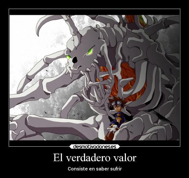 carteles anime digimon adventure taichi tai kamiya yagami skullgreymon desmotivaciones