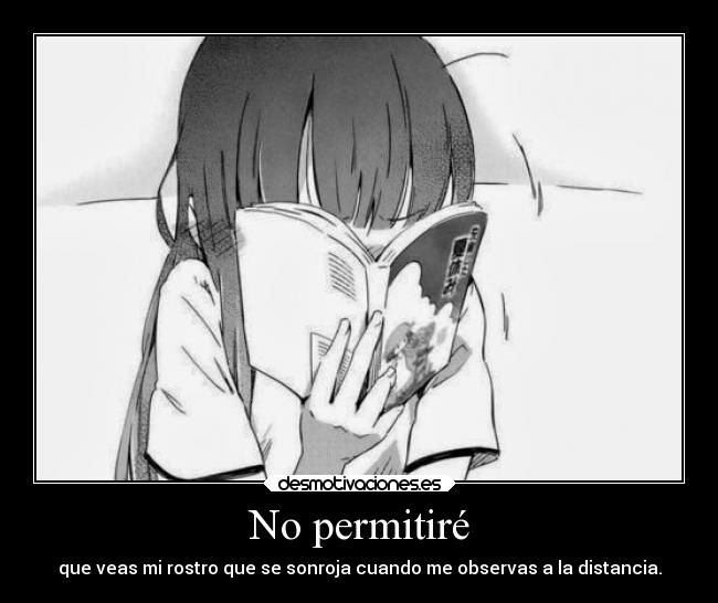 carteles anime manga sonrojos que ocasionas shirley doni desmotivaciones