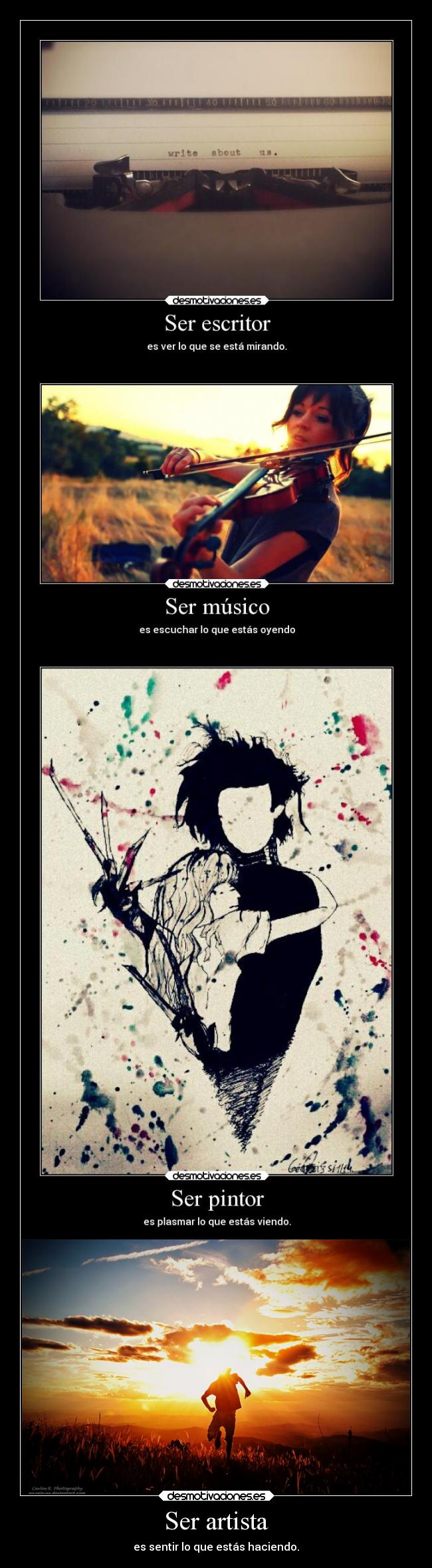 carteles arte quiennosabes lasventajasdeserunmarginado lindsey stirling manostijeras dibujo genesis olakase desmotivaciones