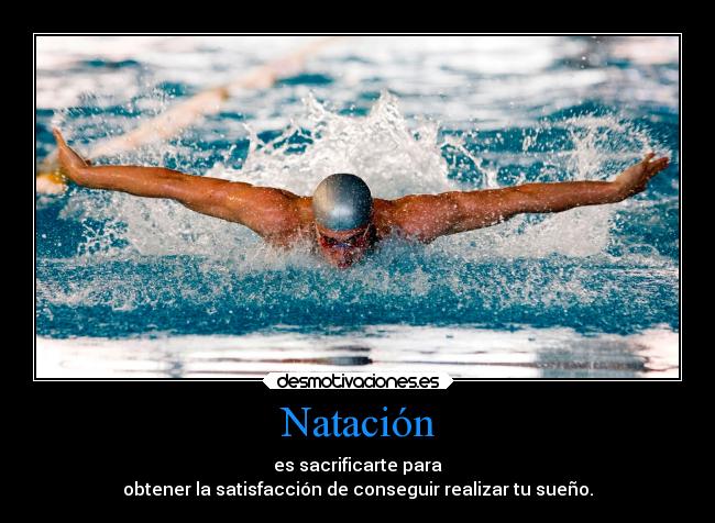 carteles alegria natacion satisfaccion desmotivaciones