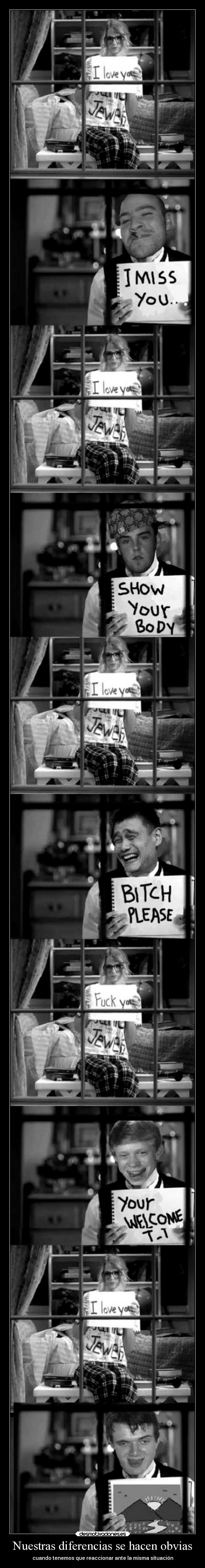 Nuestras diferencias se hacen obvias -