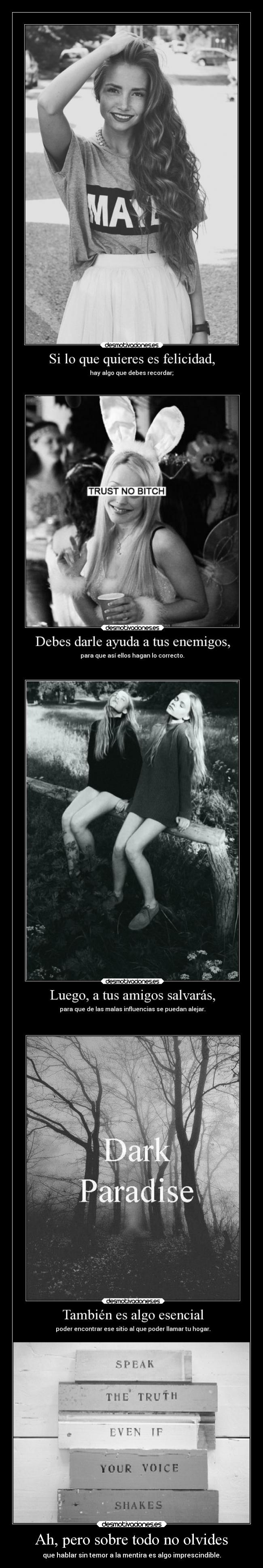 Ah, pero sobre todo no olvides -