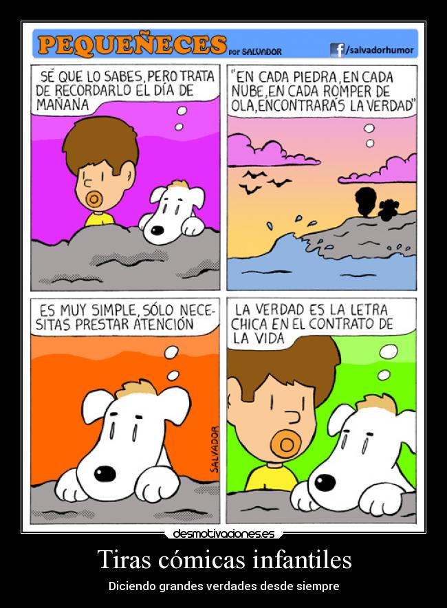 Tiras cómicas infantiles - Diciendo grandes verdades desde siempre