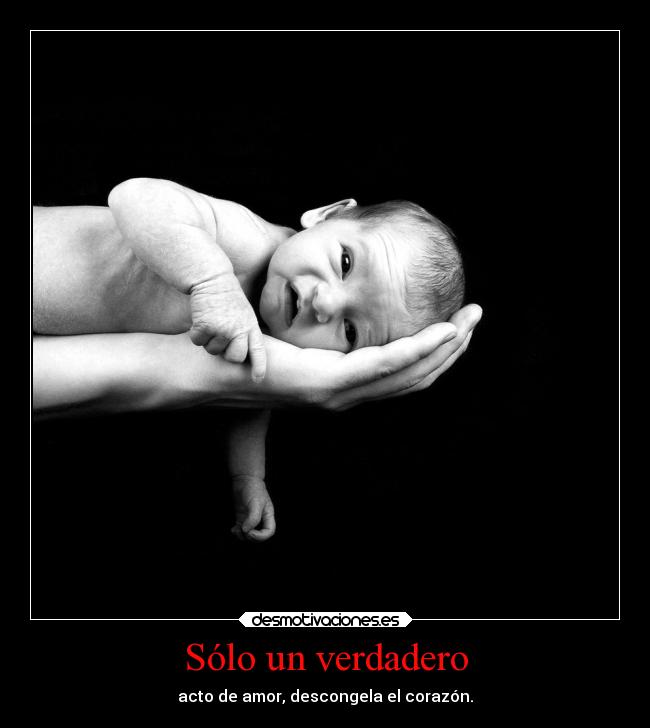 Sólo un verdadero - acto de amor, descongela el corazón.