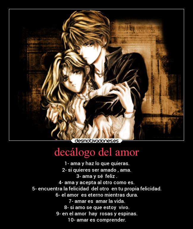decálogo del amor -