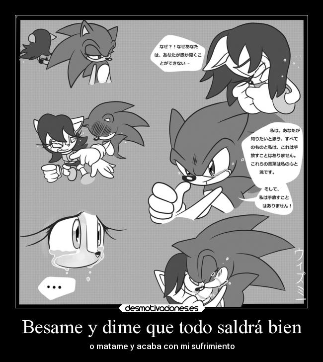 carteles amor sonally sonic sally acorn desmotivaciones