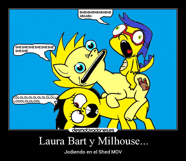 Laura Bart y Milhouse... - Jodiendo en el Shed MOV