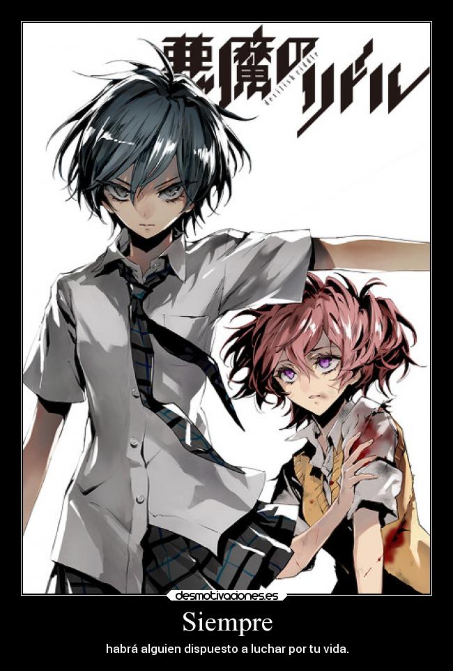 carteles anime akuma riddle azuma tokaku ichinose haru desmotivaciones