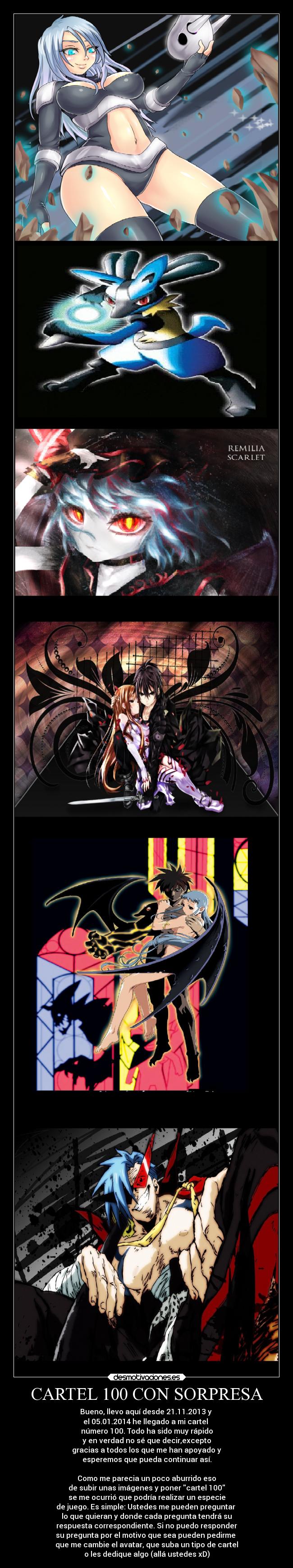 CARTEL 100 CON SORPRESA - 