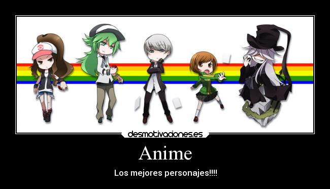 carteles anime anime chibi otaku otakus chicos chicas desmotivaciones