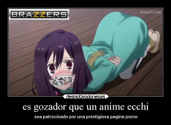 es gozador que un anime ecchi - sea patrocinado por una prestigiosa pagina porno