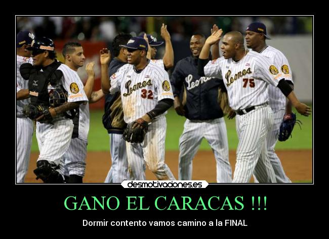 GANO EL CARACAS !!! - Dormir contento vamos camino a la FINAL