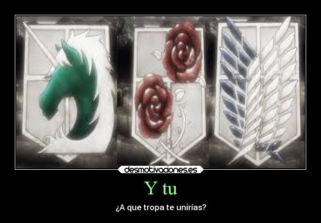 Y tu - ¿A que tropa te unirías?