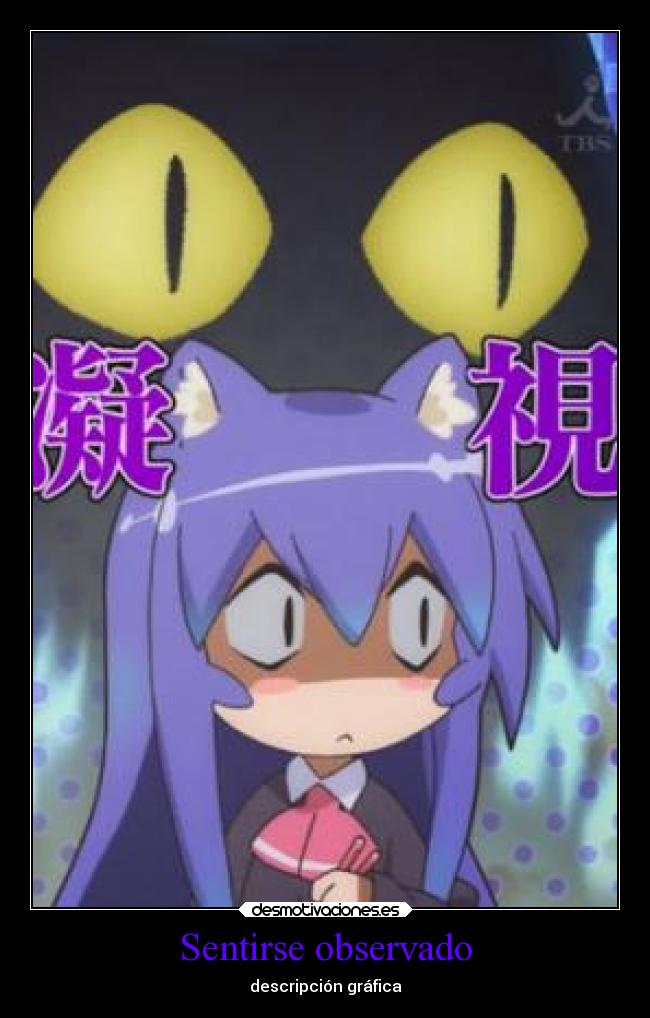 Sentirse observado - descripción gráfica
