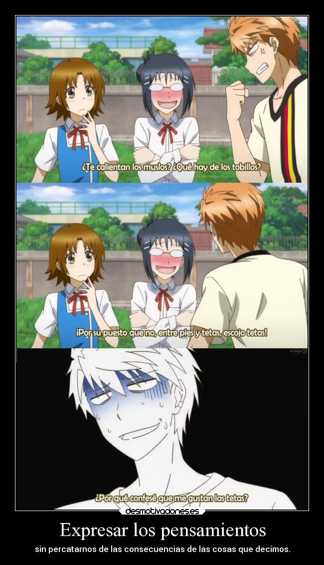 Expresar los pensamientos -