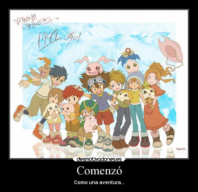 carteles anime digimon adventure desmotivaciones